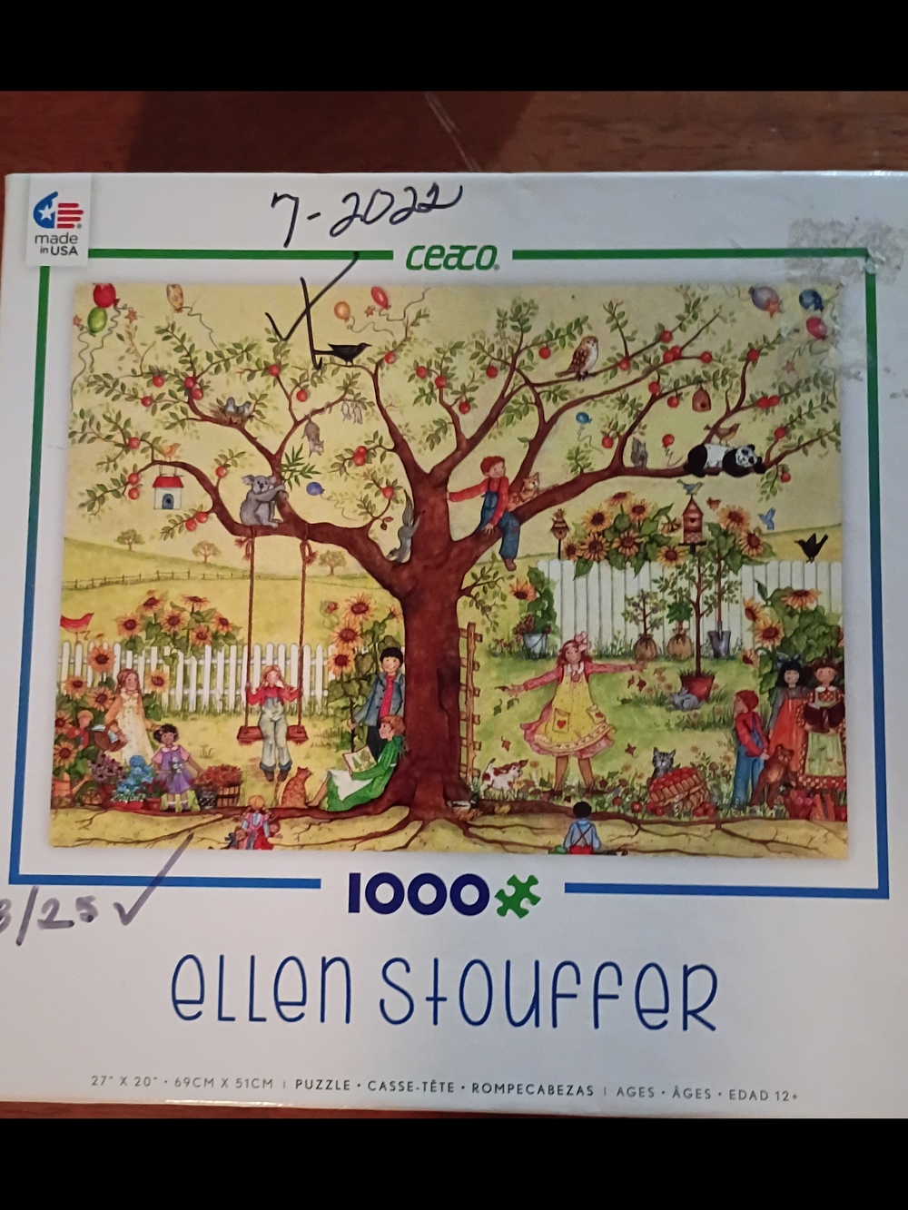 Ellen Stouffer 1000pc Jigsaw Puzzle - Whimsical Tree Garden